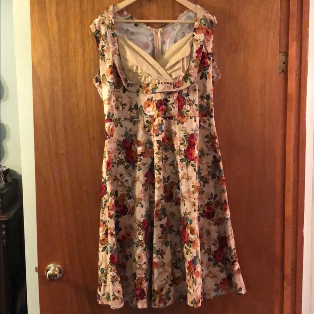 Cotton Floral Pinup dress